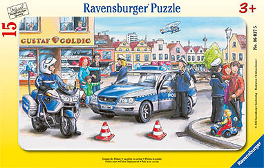 Kartonpuzzle Ravensb Einsatz der Polizei